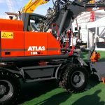 Atlas 180W wheeled excavator