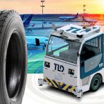 The Camso Solideal AIR 561 ground support equipment tire will come standard on TLD’s TractEasy autonomous baggage tractor.